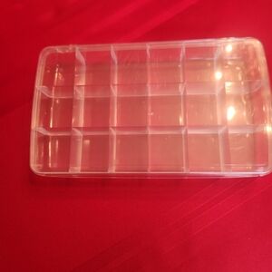 Hinged Clear Plastic Jewelry Storage Organizer
